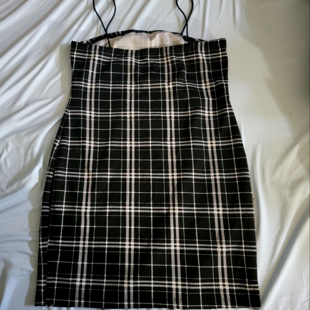 Shein plaided mini dress